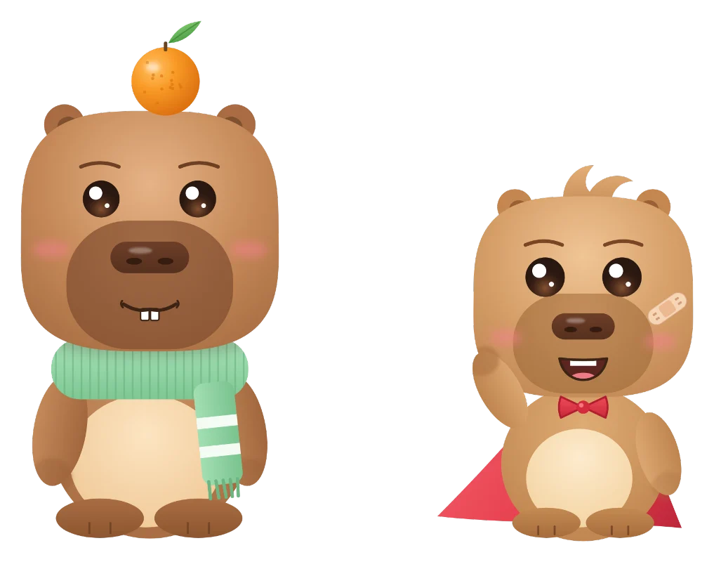 Toffee and Zip from Toffee & Zip